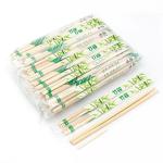 Chopsticks With Logo Plastic Packing Round Bamboo Chopsticks