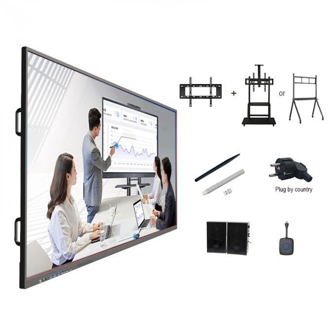 55 Inch Seamless Writing Experience Video Conferencing Interactive Touch Screen Whiteboard Flat Panel 3