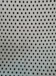 Black Dot Tulle Crinkle Flocked Pleated Mesh Fabric