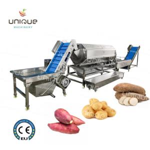 Wholesale 2021 Big Capacity Automatic Potato Washing And Peeling Machine with 1040 KG Load from china suppliers