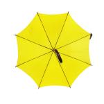 Wooden Handle Auto Open Windproof Straight Umbrella With Fiberglass Shaft