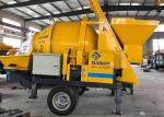 Small self loading trailer mobile lightweight concrete pump with mixer