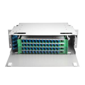 Wholesale 48 Fibers ODF Patch Panel Splicing Rack Mount Distribution Frame from china suppliers