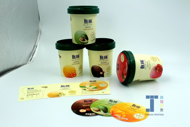 IML In Mold Labeling Food Sticker Labels Ice Cream Cup Labels