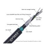Underground Cable GYTA 53 12 Core Fiber Optic Cable With Double Armour And PE