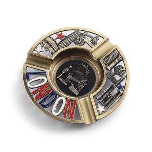 Wholesale Customized Rohs 118mm Round Metal Ashtray / Portable Cigarette Ashtray from china suppliers