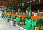 25m/S Two Heads Water Tank Plc Stainless Steel Wire Drawing Machine For Scourer