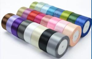 Wholesale Gift Packaging Custom Satin Ribbon Double Face / Single Face 100% Polyester Material from china suppliers