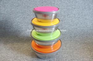 Wholesale 8pcs Large Capacity Reusabl Stainless Steel Salad Bowl With Lid from china suppliers