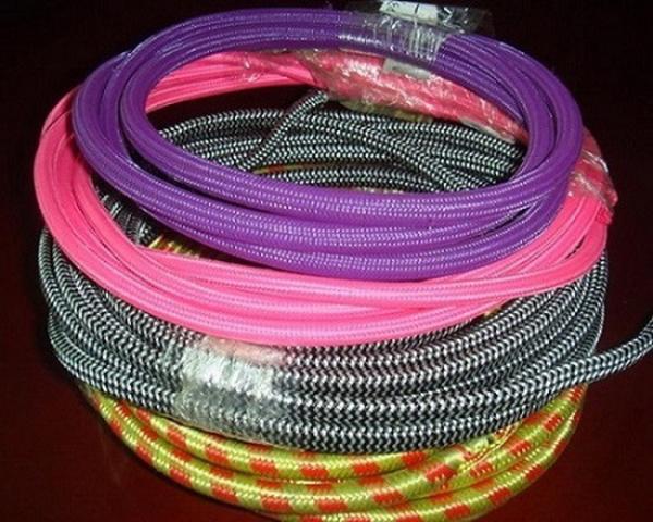 Polyster Pet Expandable Braided Sleeving Black For Electrical Cables / Power