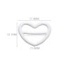 Buy cheap Heart Shape 11.4mm Metal Bra Adjuster Slider Swimwear Strap Accessories from wholesalers