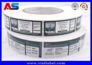Wholesale Glass Injection Vial Labels Customized Printing For Fitness Supplement Labels Glass Vials Waterproof Printing DDP Shipping from china suppliers