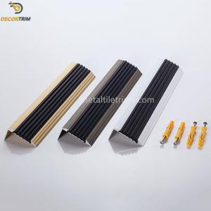 Wholesale Non Skid Stair Tread Edge Protector , Anodized Tile Step Edge Strip from china suppliers