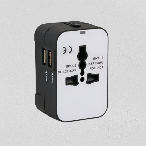 PC ABS Multiple Adapter Plug 110V Universal Travel Adapter With USB
