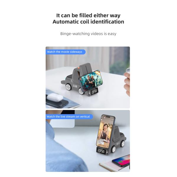 ABS Inside QI Wireless Charger for Samsung With LED Light Charging Efficiency ≥75%