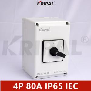 Wholesale Four Pole 80 Amp Waterproof Selector Switch IP65 RoHS Standard from china suppliers