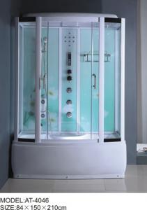 84 X 150 X 210 / cm square shower cabin , film back panel one wall shower enclosures