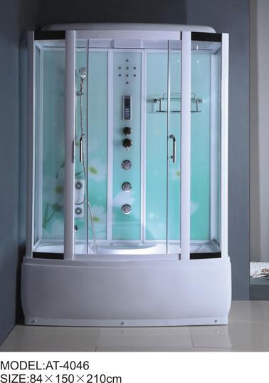 Quality 84 X 150 X 210 / cm square shower cabin , film back panel one wall shower enclosures for sale