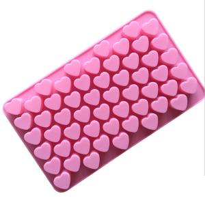 Wholesale 55 Cavity Mini Heart Shape Silicone Chocolate Molds from china suppliers