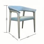 Customization Leisure Fabric Armrest Back Chair for Dining Room Home Hotel