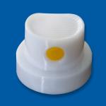 Yellow Insert Tinplate Aerosol Spray Paint Actuator 0.46mm Orifice