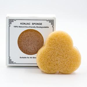 Wholesale OEM Half Ball Natural Face Cleansing Sponge Reusable Exfoliating Konjac Facial Cleanser from china suppliers