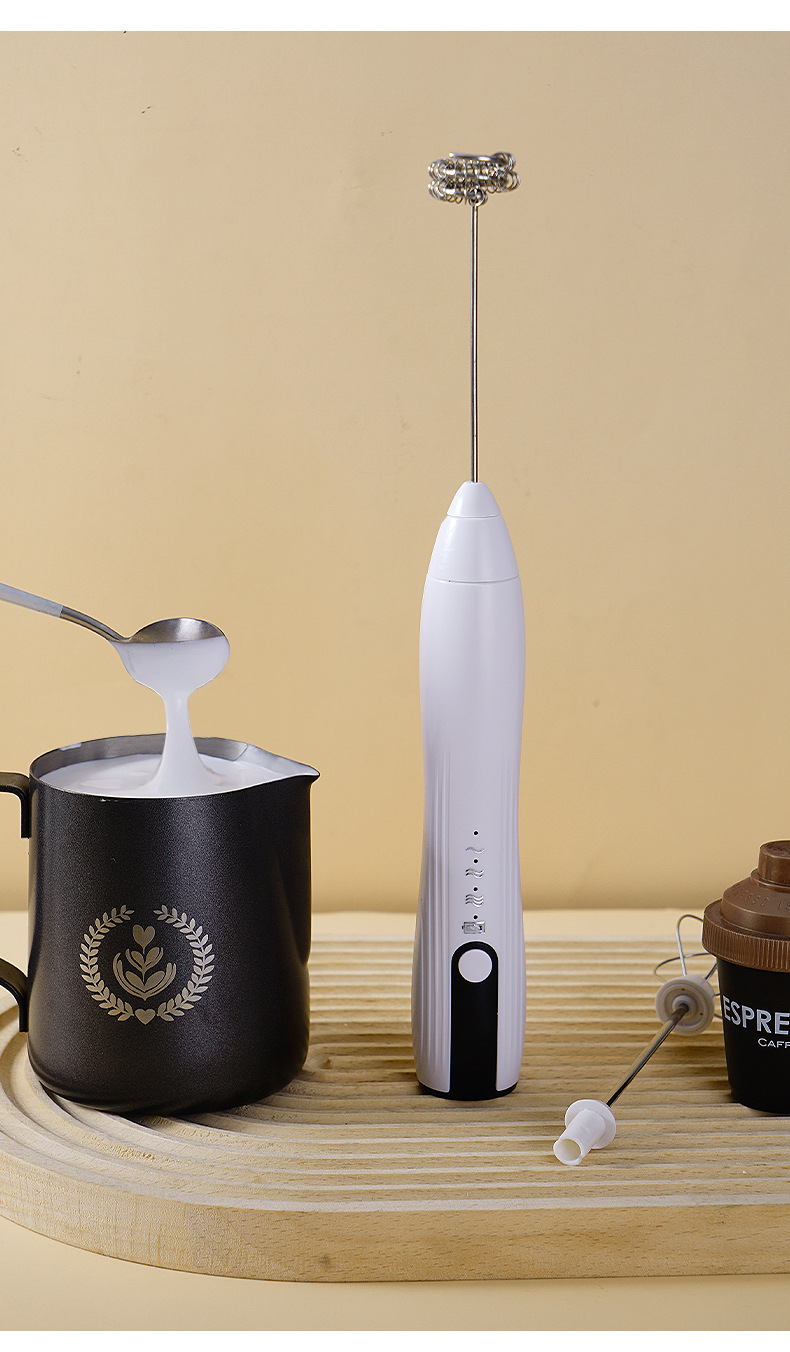 Electric Frother Mini Handheld Wireless Milker Coffee Electric Mixer Egg Beater
