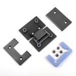 Brushed Nickel Finish Black Matte Shower Room Bathroom Hinge for Glass Door