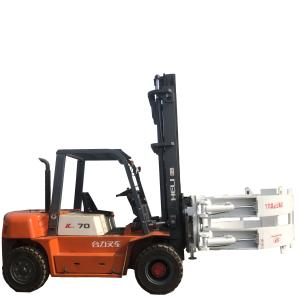 Wholesale Used HELI 7t Forklift With Round Newspaper Folder 3.5ton 5ton 7ton Forklift With Isuzu Engine In Stock from china suppliers