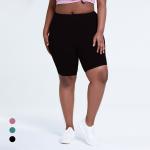 Naked Women's High Waisted Yoga Shorts Hip Lifting Plus Size Workout Clothing