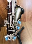 Golden Eb Alto Saxophone Sax Brass Body White Shell Keys Woodwind Instrument