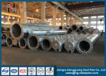 Direct Buried Galvanized Steel Pole , Transmission Lines Steel Power Pole