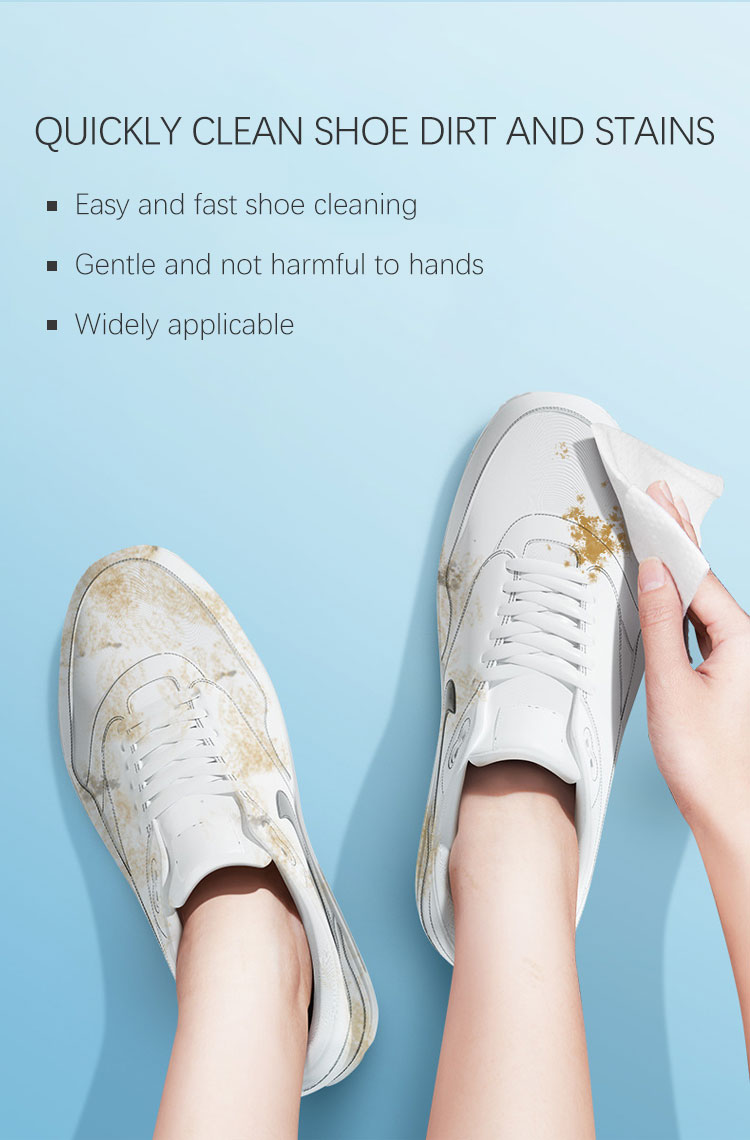 Disposable Shoe Cleaning Wet Wipes Eco-Friendly Cleaning Wet Wipes For White Shoes