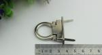 Popular fashion simple design oval shape zinc alloy nickel color metal locks for