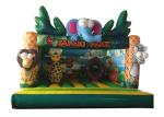 Hot sale inflatable safari park bouncer / elephant inflatable bouncer on sale
