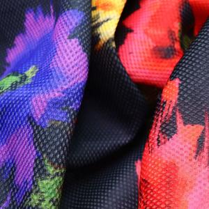 China 2mm Digital Printing Polyester Mesh Fabric Breathable Soft Mesh Fabric For Shoes on sale