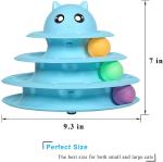 The best cat toys Roller 3-Level Turntable Balls with Six Colorful Balls