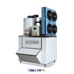 Commercial ICEMA 1T Industrial Flake Ice Machine with 2.1kw Refrigerating
