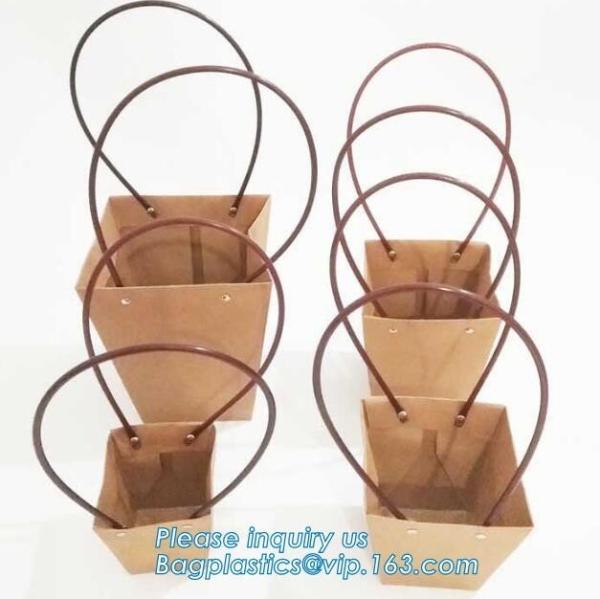 kraft paper laminated flower paper packaging carrier bag,Packing Colorful