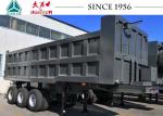 Blue Color 30CBM Heavy Duty Tipper Trailer To Transport Sand / Stone