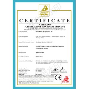 Ruian Ruiting Machinery Co., Ltd. Certifications