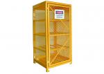 Industrial Wire Mesh Propane Tank Storage Cabinet , Oxygen Acetylene Storage