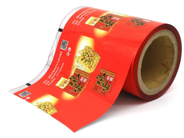 Printed Lamination PET12 PE60 Flexible Film For Auto Packing Machine Snack Candy