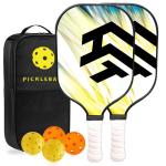 OEM ODM Custom Printed Pickleball Paddles Fiberglass Indoor Pickleball Set