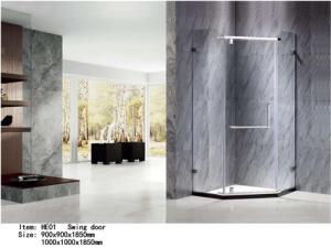 Wholesale Borderless Shower Door Enclosures Single Pivot Door Customized Size For Home / Hotel from china suppliers