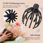 Electric Octopus Claw Scalp Massager for Stress Relief and Increased Blood