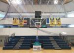Indoor Sport Hall Power Operated Retractable Seating with Bench Seating