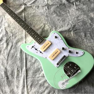 Wholesale Customized Quality Electric Guitar in Light Green Color with White Hardware from china suppliers