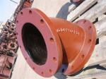 Red epoxy coating Ductile iron fittings Double Socket Bend Double flange bend