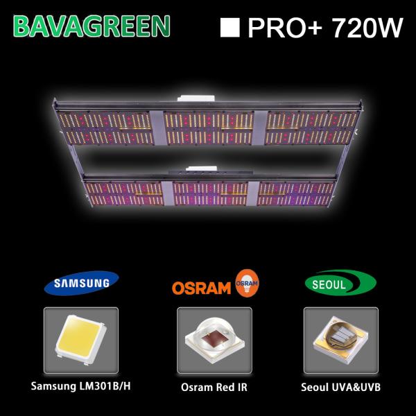 Quality 10V Dimming LED Grow Lights SAMSUNG LM301B LM301H 720W With UVB Light for sale